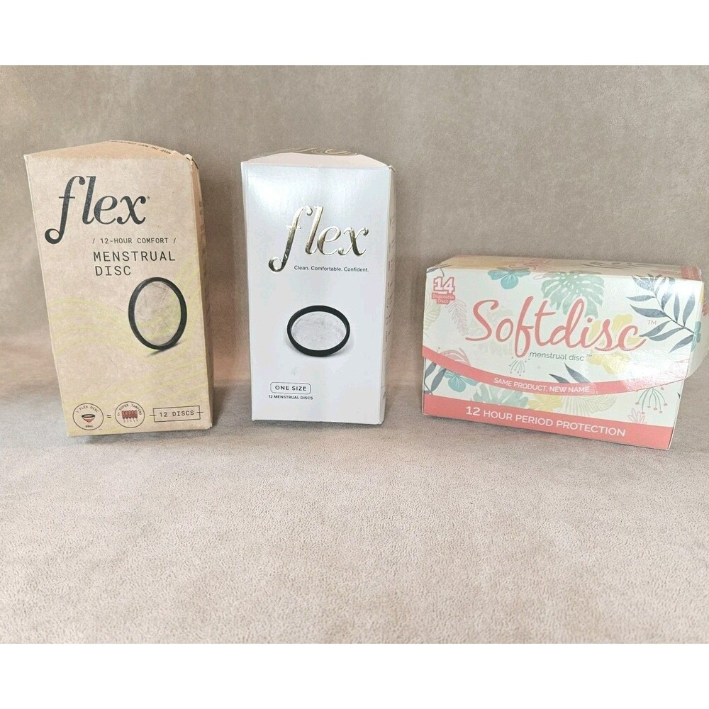 Menstrual Disc Flex And Softdisk (Softcup) Lot - 29 Total Pieces - 12 Hour Wear